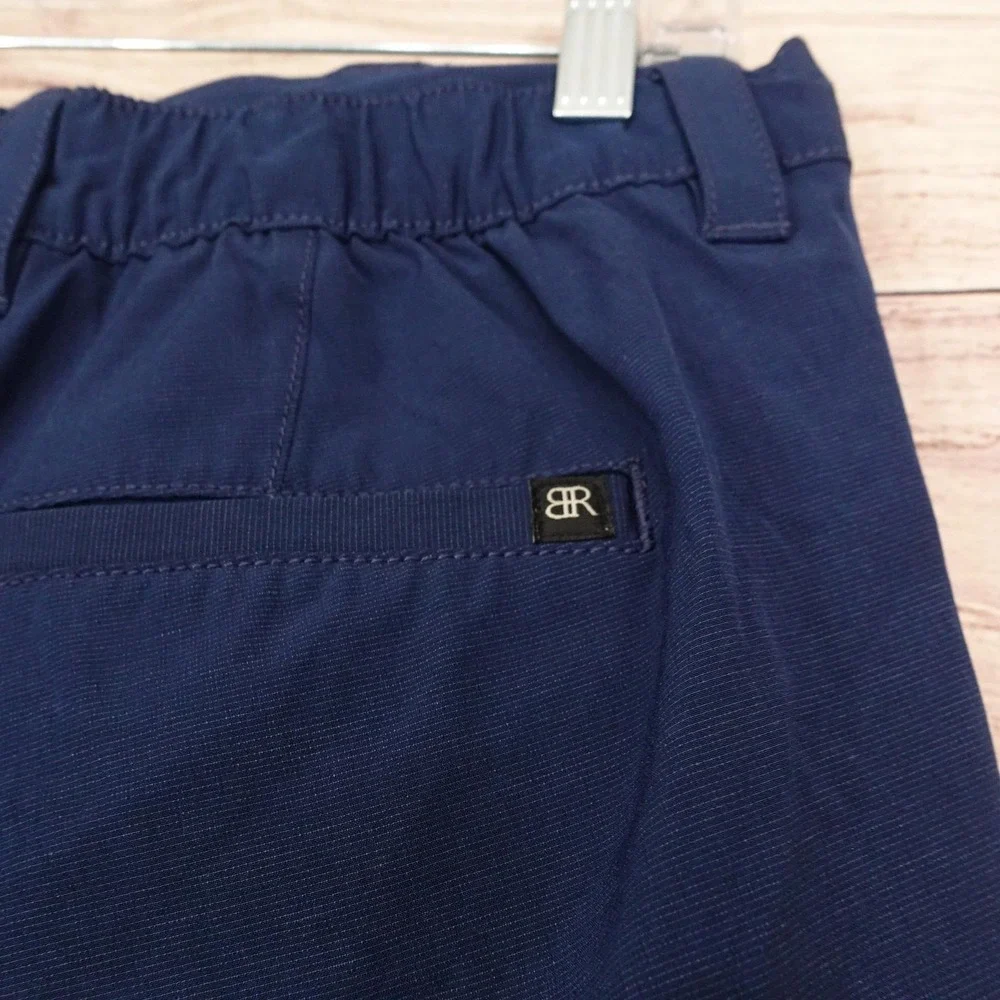 Banana Republic Shorts Mens 32 Blue Chino Stretch 9 Inseam Casual Summer